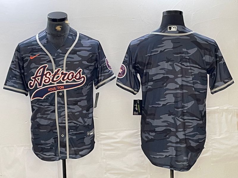Men Houston Astros Blank Camo Jointly 2024 Nike MLB Jersey style 1